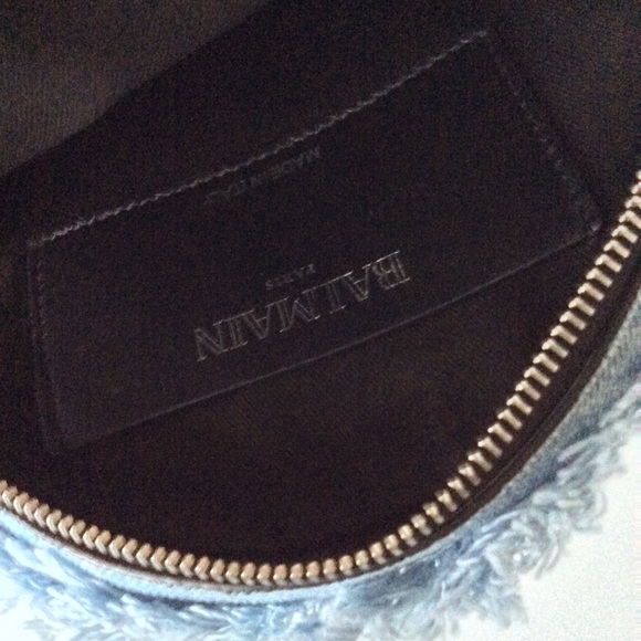 Balmain Denim Disco Circle Crossbody/ Shoulder Bag - Picture 8 of 8